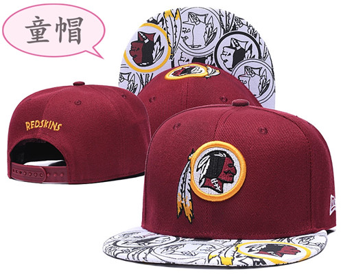 Youth Redskins Team Logo Red Adjustable Hat GS