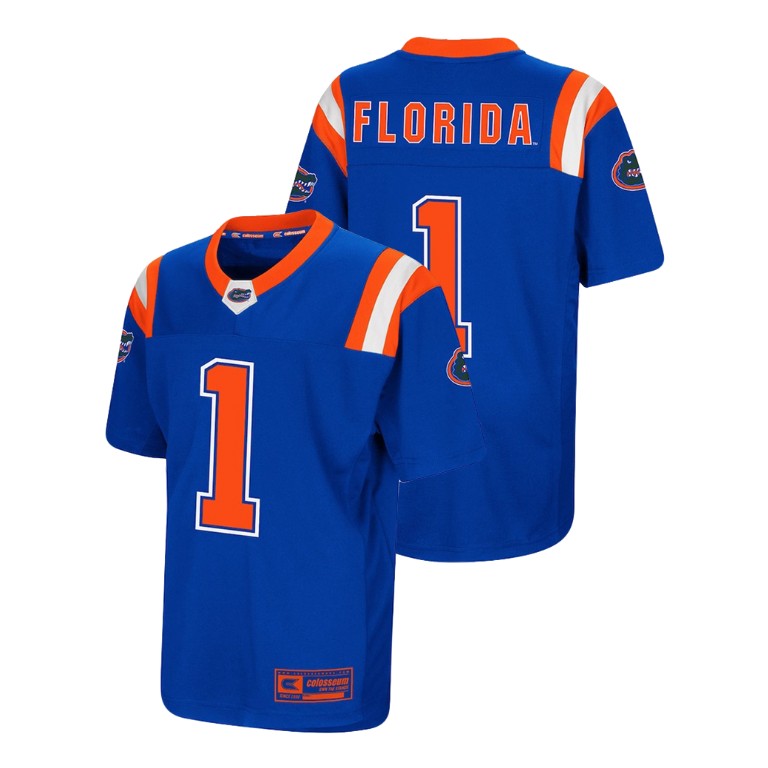 Youth Royal Authentic Foos-Ball Football Florida Gators Colosseum Jersey