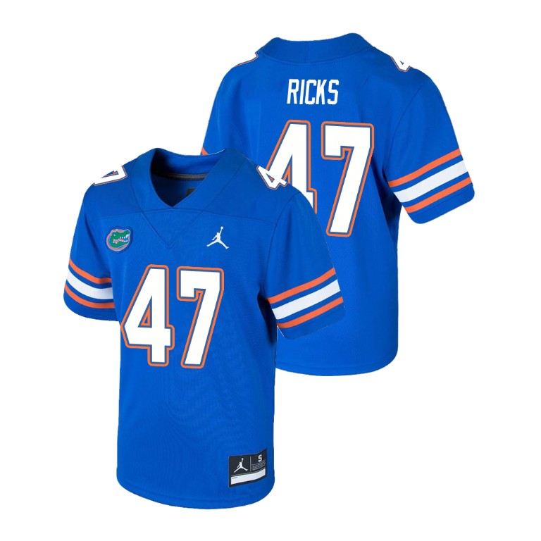 Youth Royal Jordan Brand Isaac Ricks Game Florida Gators College Football Jersey