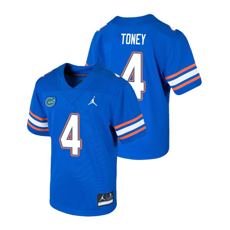 Youth Royal Jordan Brand Kadarius Toney Game Florida Gators College Football Jersey