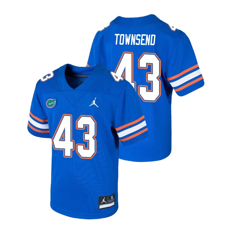Youth Royal Jordan Brand Tommy Townsend Game Florida Gators College Football Jersey