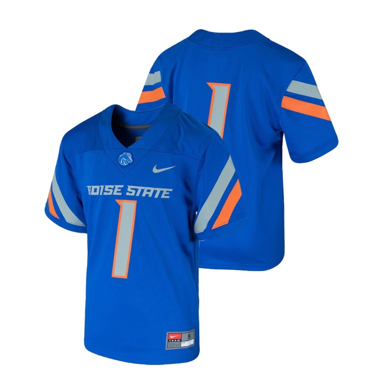 Youth Royal Nike College Football Boise State Broncos Team Replica Jersey
