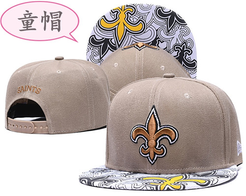 Youth Saints Team Logo Cream Adjustable Hat GS