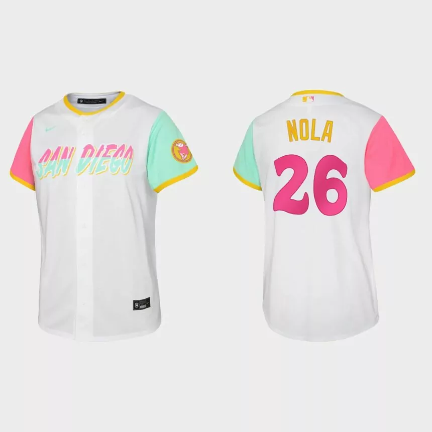 Youth San Diego Padres Austin Nola White 2022 City Connect Replica Jersey