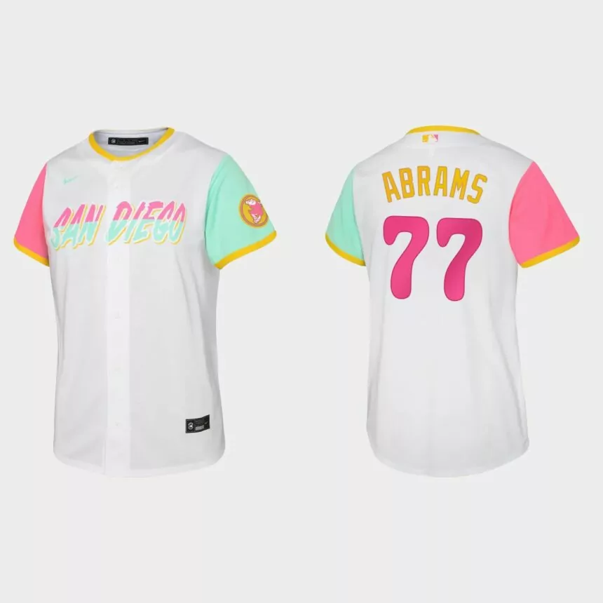 Youth San Diego Padres CJ Abrams White 2022 City Connect Replica Jersey