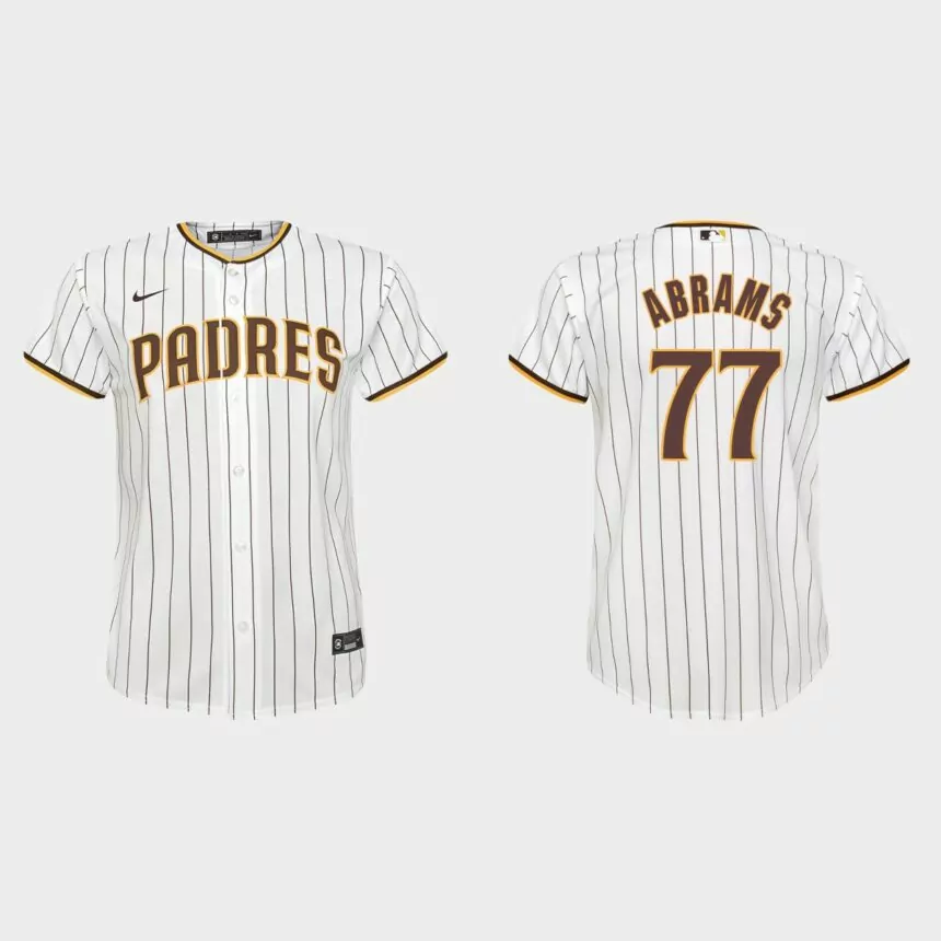 Youth San Diego Padres CJ Abrams White Replica Home Jersey