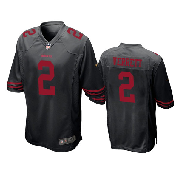 Youth San Francisco 49ers #2 Jason Verrett Nike Black Alternate Vapor Limited Jersey