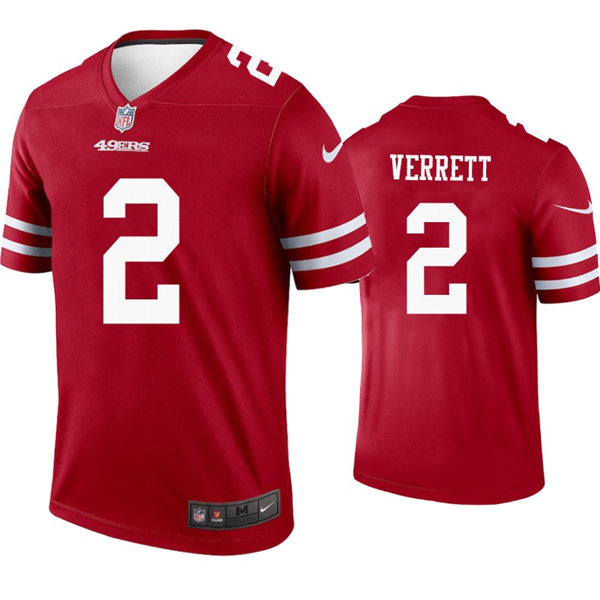 Youth San Francisco 49ers #2 Jason Verrett Nike Scarlet Vapor Limited Jersey