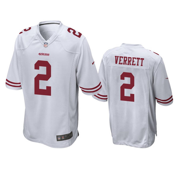 Youth San Francisco 49ers #2 Jason Verrett Nike White Vapor Limited Jersey