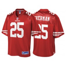 Youth San Francisco 49ers #25 Richard Sherman Scarlet Pro Line Team Color Jersey