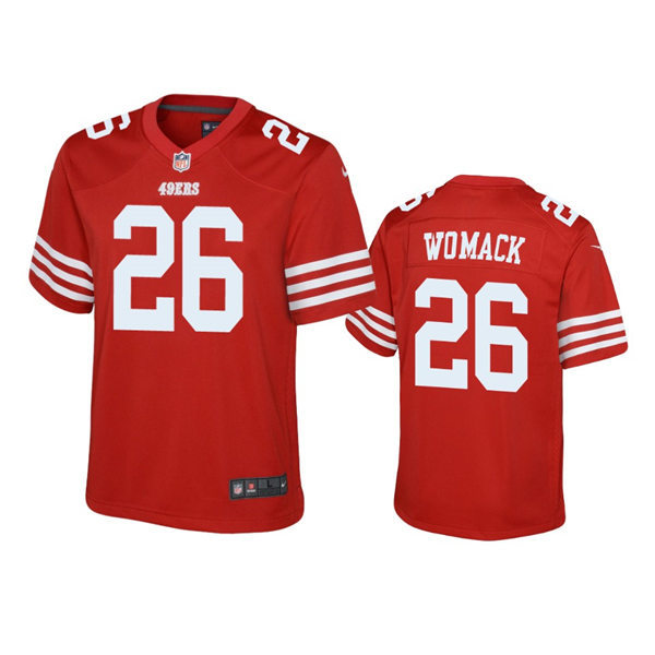 Youth San Francisco 49ers #26 Samuel Womack Nike Scarlet Limited Player Jersey