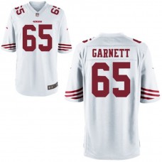 Youth San Francisco 49ers #65 Joshua Garnett White Game Jersey
