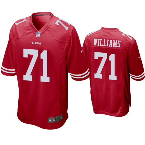 Youth San Francisco 49ers #71 Trent Williams Nike Scarlet Vapor Limited Jersey