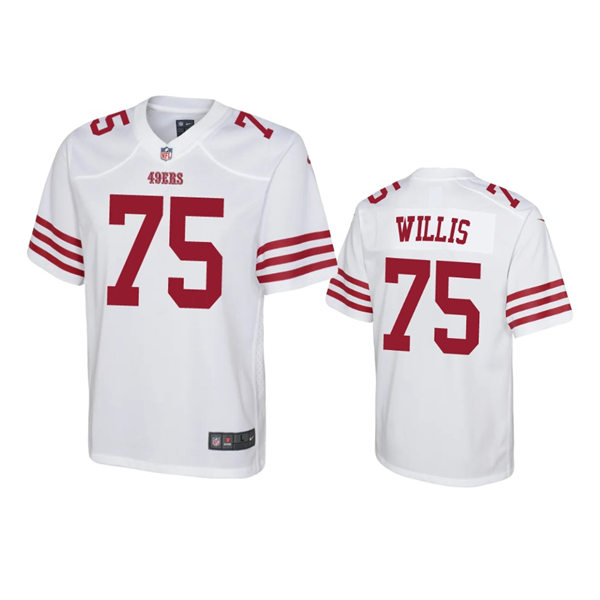 Youth San Francisco 49ers #75 Jordan Willis Nike White Limited Player Jersey