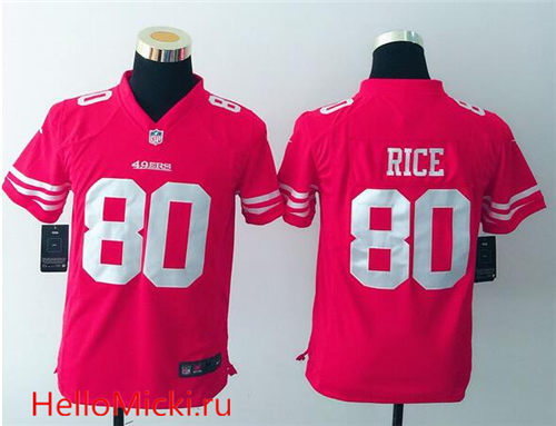 Youth San Francisco 49ers Retired Player #80 Jerry Rice red Nike Game Football Jersey