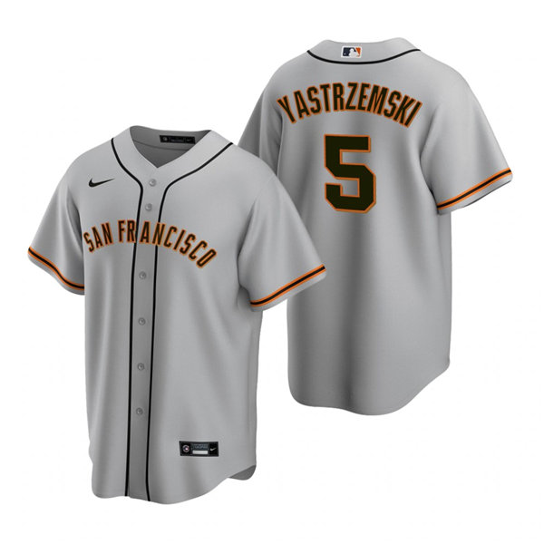 Youth San Francisco Giants #5 Mike Yastrzemski Nike Grey Road Jersey
