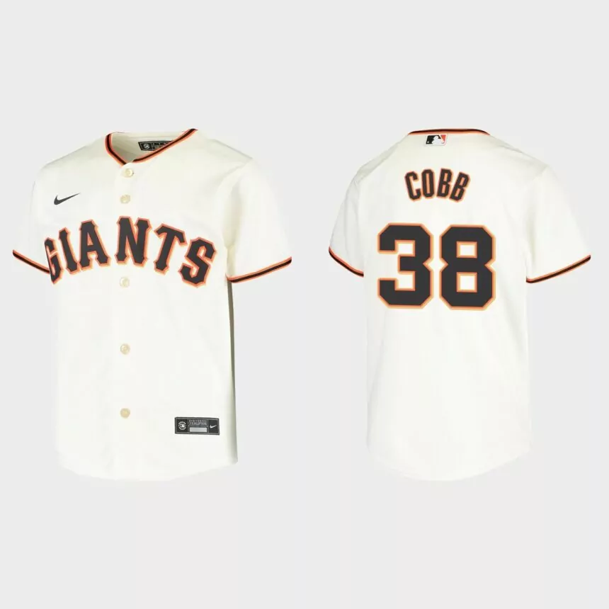 Youth San Francisco Giants Alex Cobb Cream Replica Home Jersey