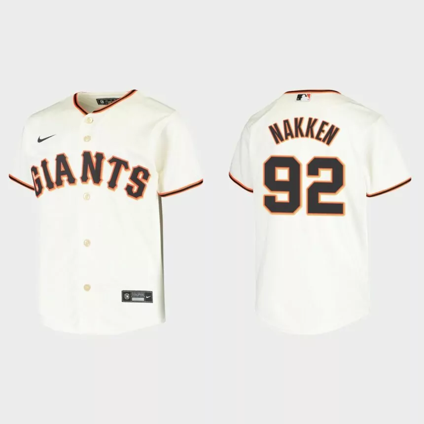Youth San Francisco Giants Alyssa Nakken Cream Replica Home Jersey