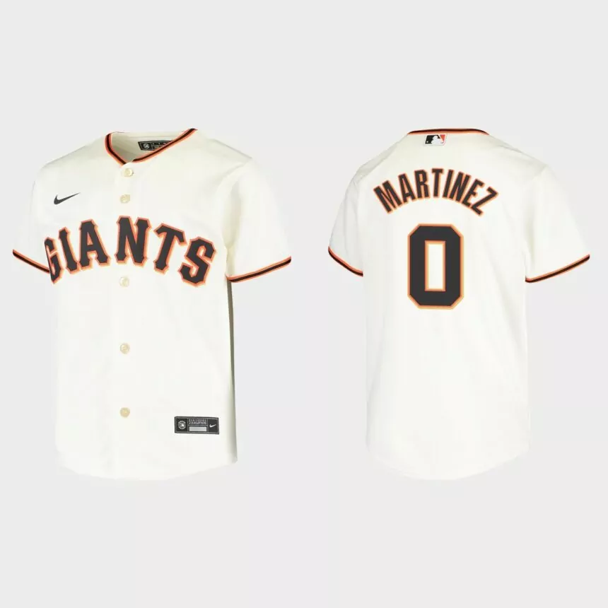 Youth San Francisco Giants Carlos Martinez Cream Replica Home Jersey