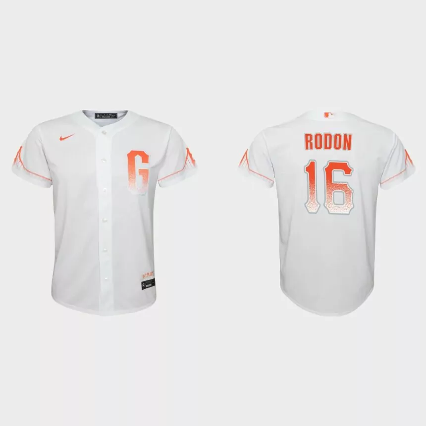 Youth San Francisco Giants Carlos Rodon White City Connect Replica Jersey