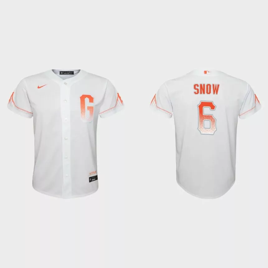 Youth San Francisco Giants JT Snow White 2021 City Connect Replica Jersey
