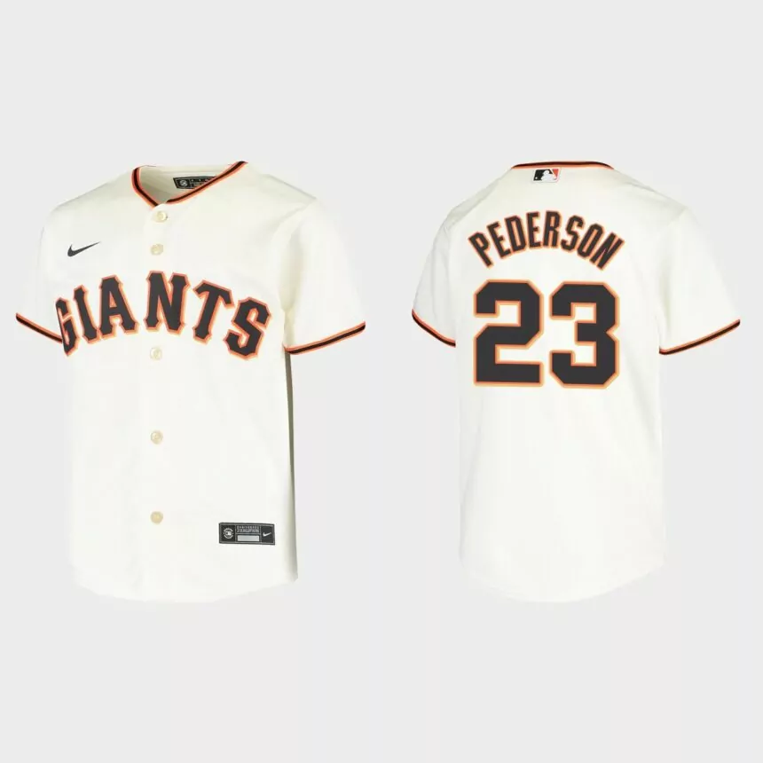 Youth San Francisco Giants Joc Pederson Cream Replica Home Jersey