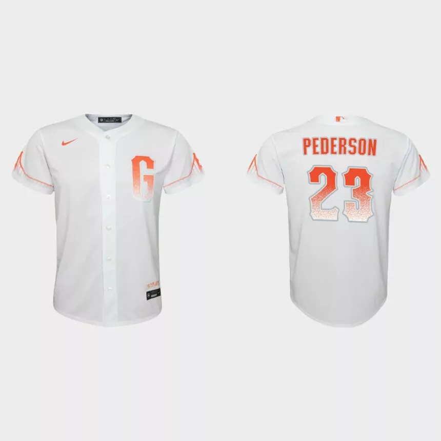 Youth San Francisco Giants Joc Pederson White City Connect Replica Jersey