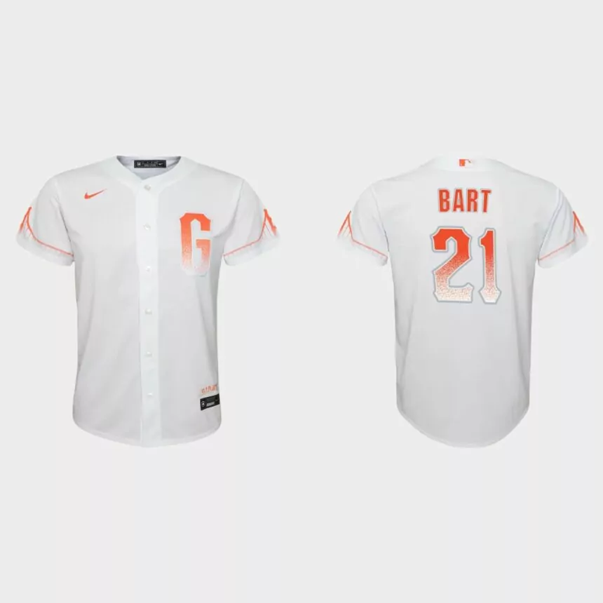 Youth San Francisco Giants Joey Bart White City Connect Replica Jersey
