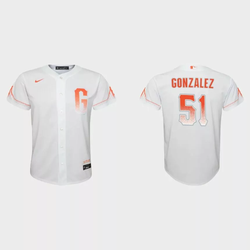 Youth San Francisco Giants Luis Gonzalez White City Connect Replica Jersey