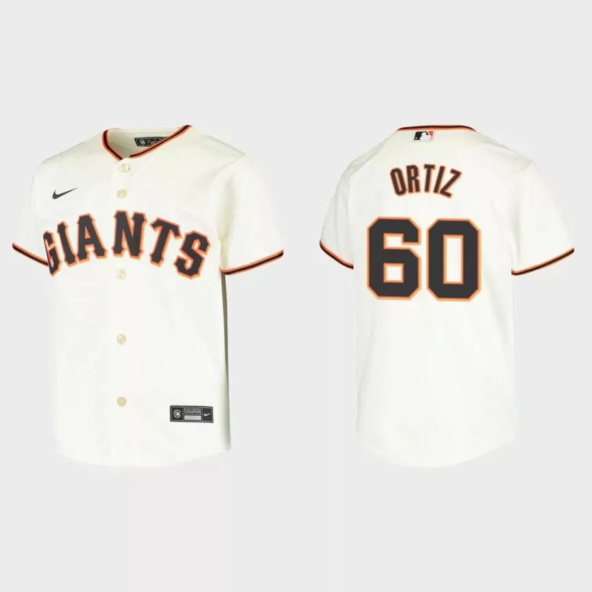 Youth San Francisco Giants Luis Ortiz Cream Replica Home Jersey
