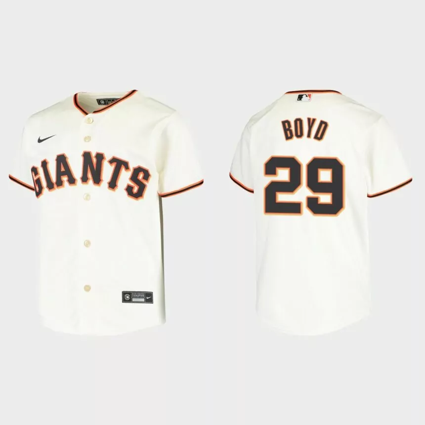 Youth San Francisco Giants Matthew Boyd Cream Replica Home Jersey