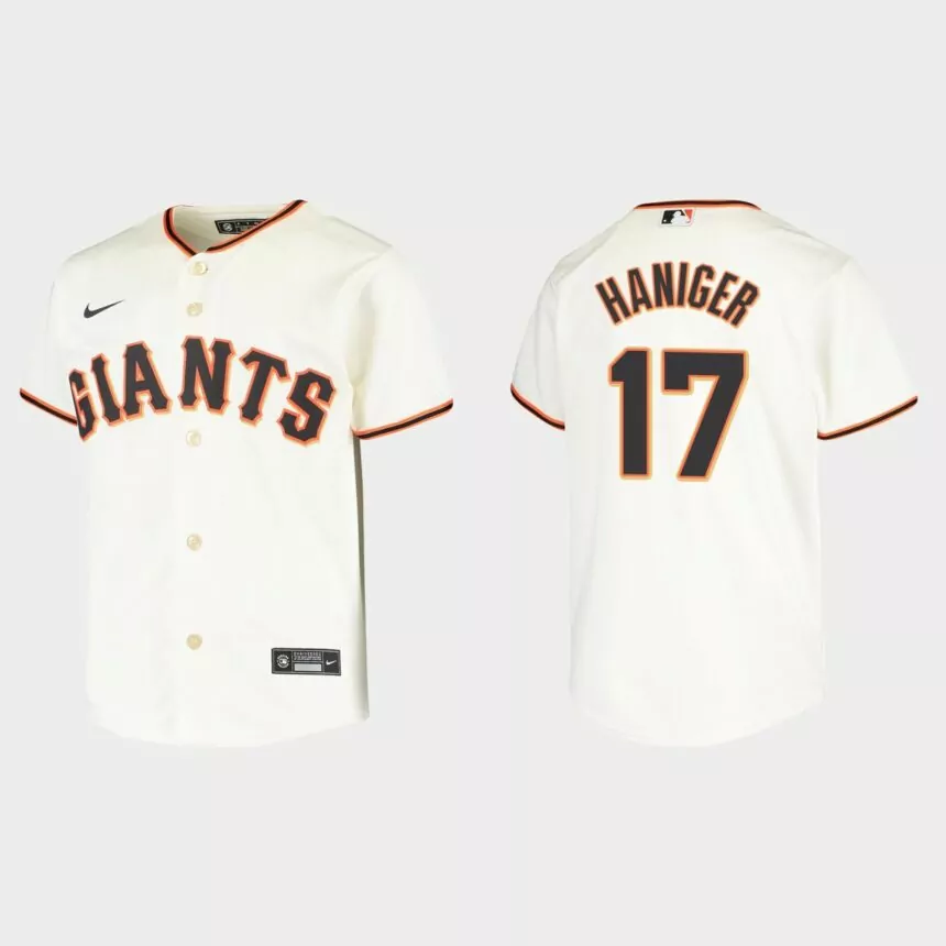 Youth San Francisco Giants Mitch Haniger Cream Replica Home Jersey