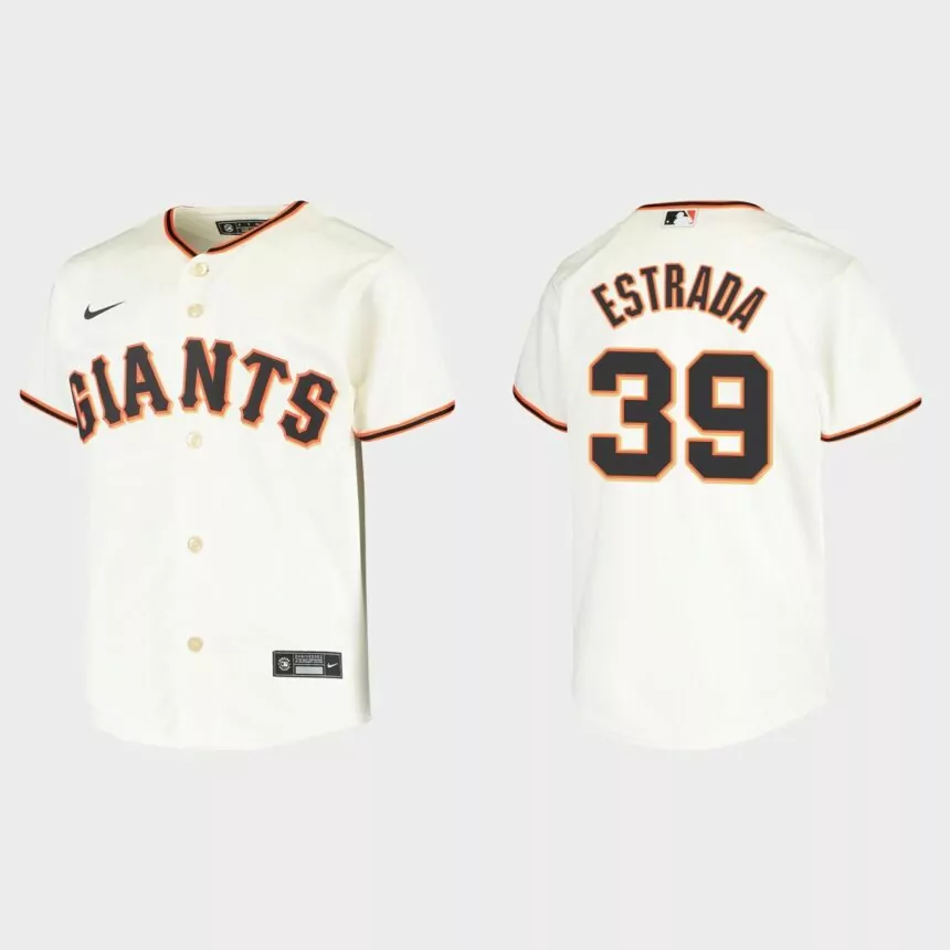 Youth San Francisco Giants Thairo Estrada Cream Replica Home Jersey