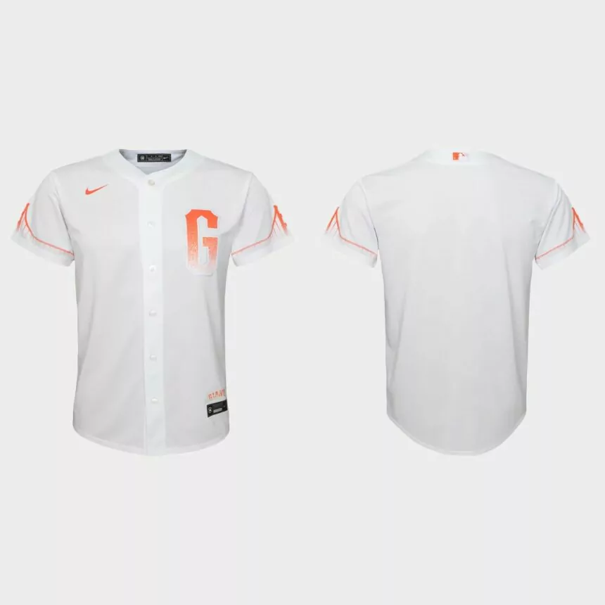 Youth San Francisco Giants White 2021 City Connect Replica Jersey