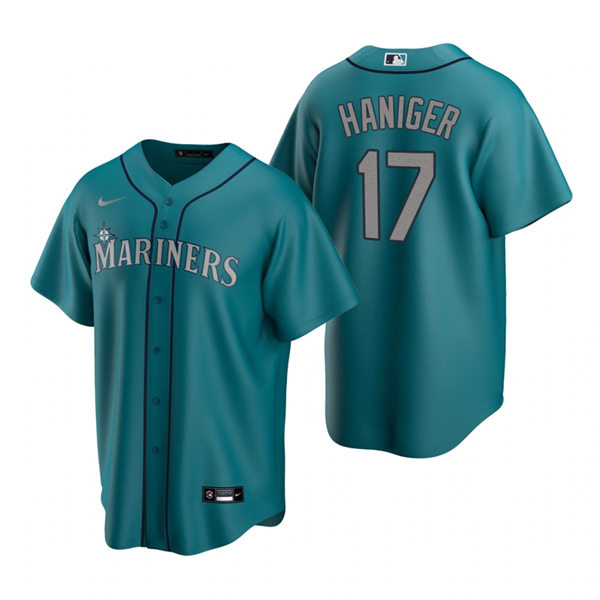 Youth Seattle Mariners #17 Mitch Haniger Nike Aqua Alternate Cool Base Jersey
