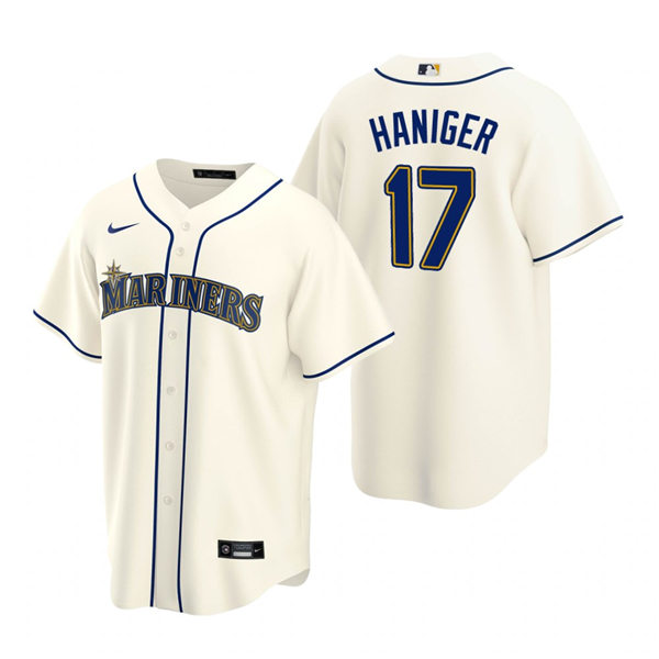 Youth Seattle Mariners #17 Mitch Haniger Nike Cream Alternate Cool Base Jersey