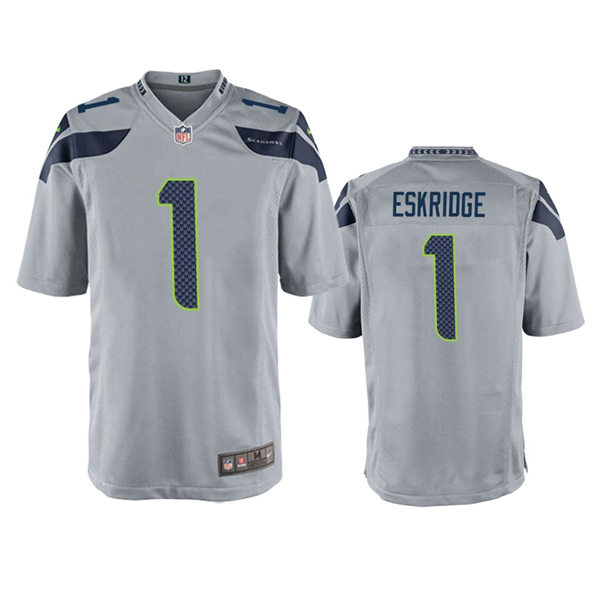Youth Seattle Seahawks #1 D'Wayne Eskridge Nike Gray Alternate Limited Jersey