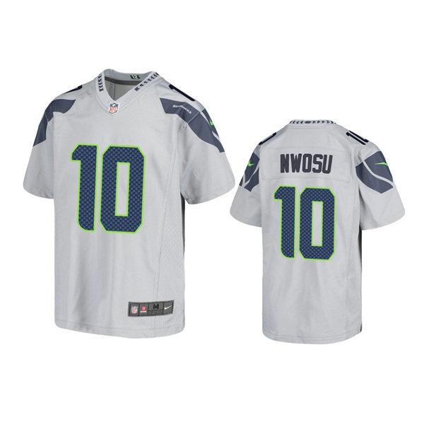 Youth Seattle Seahawks #10 Uchenna Nwosu Nike Gray Limited Jersey