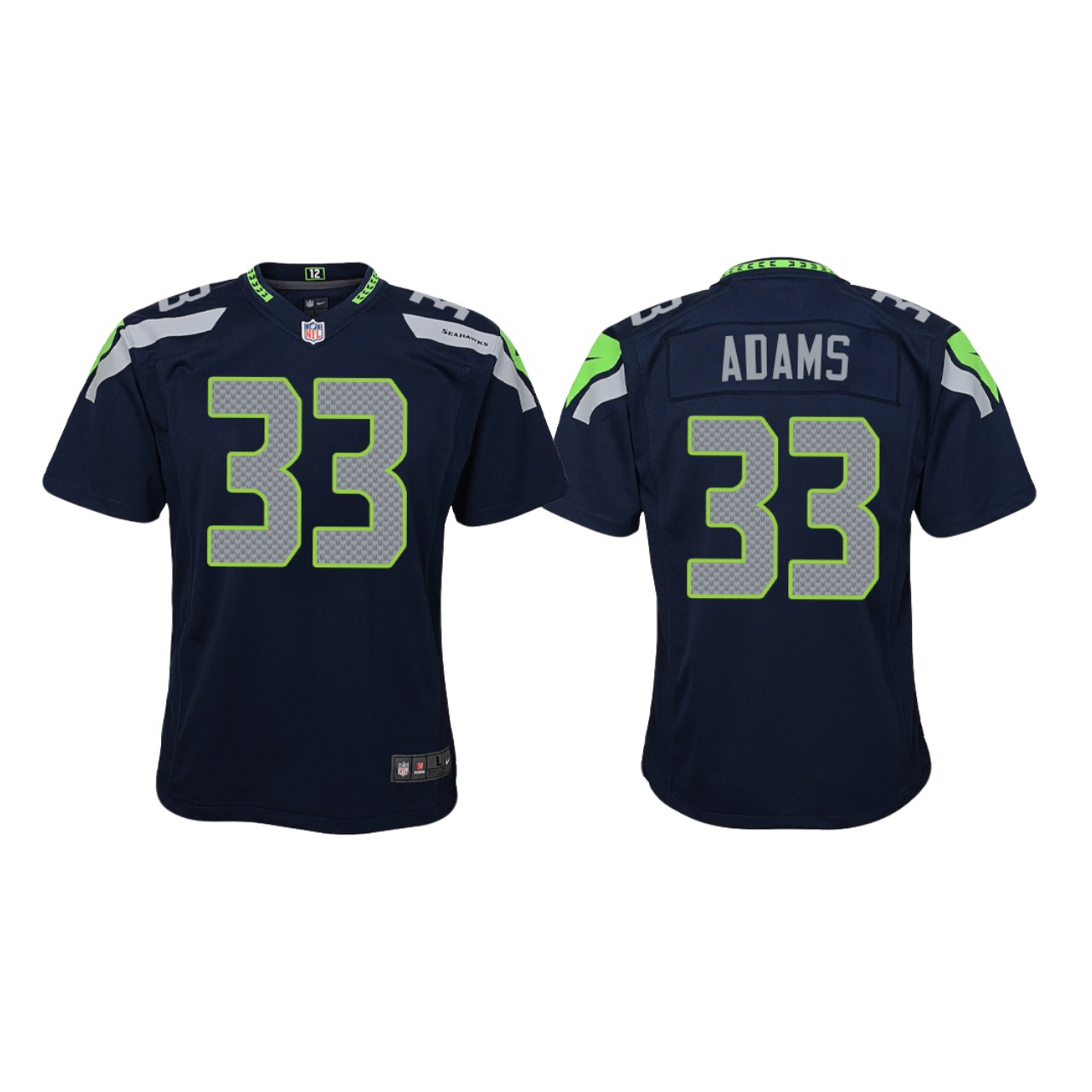 Youth Seattle Seahawks #33 Jamal Adams Nike Navy Team Color Limited Jersey