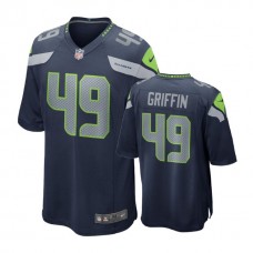 Youth Seattle Seahawks #49 Shaquem Griffin Navy 2018 Draft Pick Game Jersey