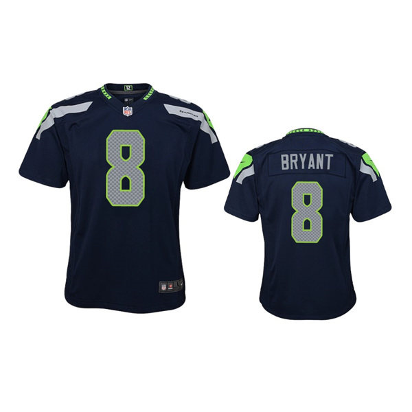 Youth Seattle Seahawks #8 Coby Bryant Nike Navy Team Color Limited Jersey
