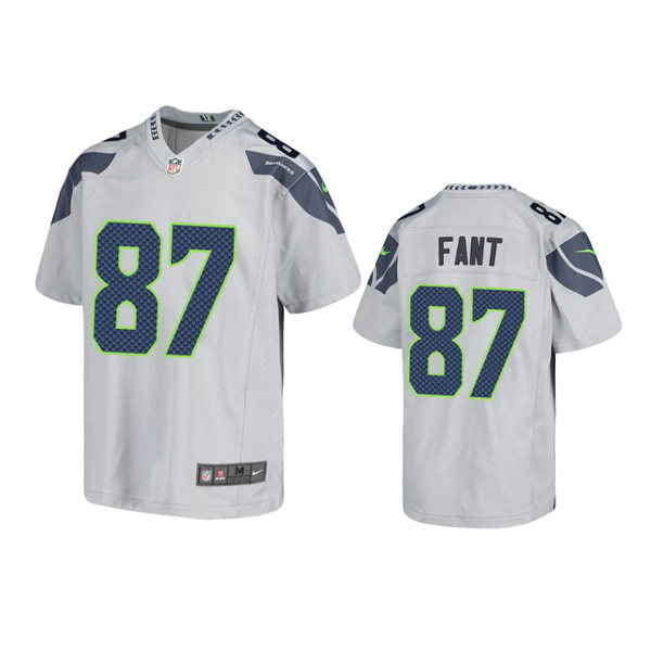Youth Seattle Seahawks #87 Noah Fant Nike Gray Limited Jersey