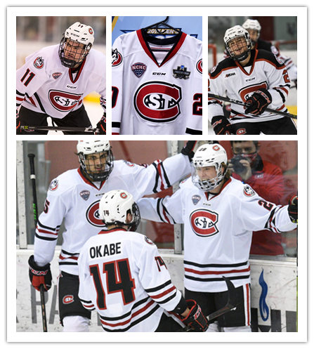Youth St. Cloud State Huskies Custom Stitched CCM White College Hockey Jersey