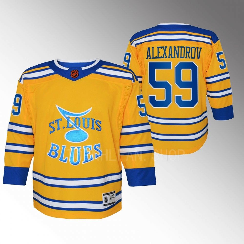 Youth St. Louis Blues Nikita Alexandrov 2022 Special Edition 2.0 Replica Jersey