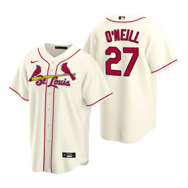 Youth St. Louis Cardinals #27 Tyler O'Neill Nike Cream Alternate Cool Base Jersey