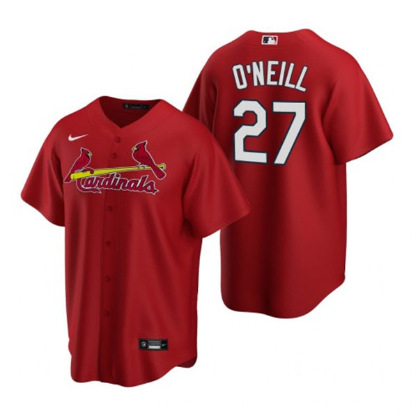 Youth St. Louis Cardinals #27 Tyler O'Neill Nike Red Alternate Cool Base Jersey