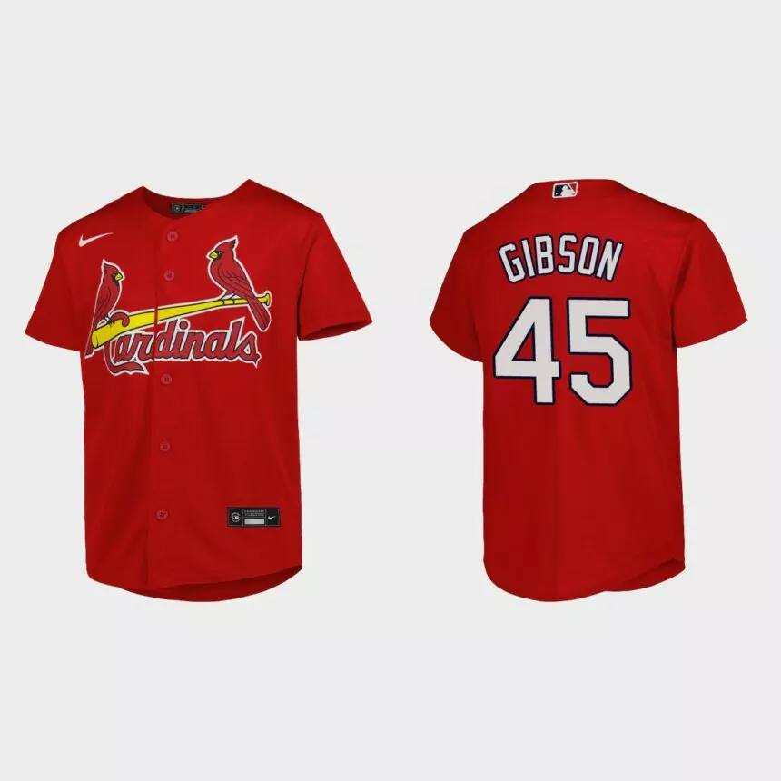 Youth St. Louis Cardinals Bob Gibson Red Replica Jersey