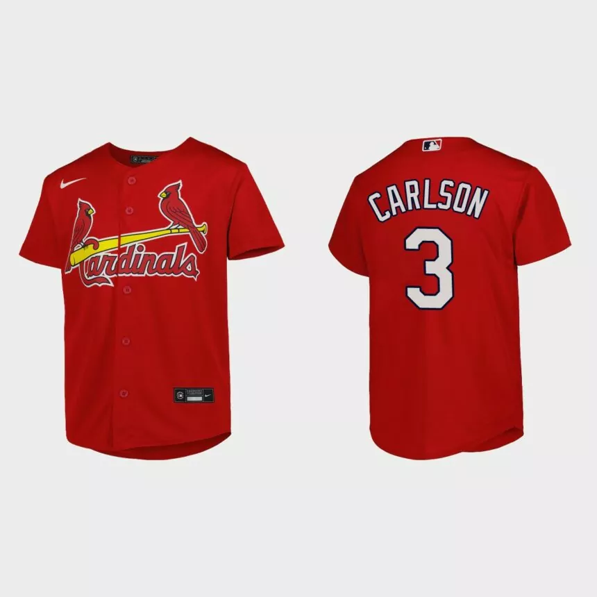 Youth St. Louis Cardinals Dylan Carlson Red Replica Jersey