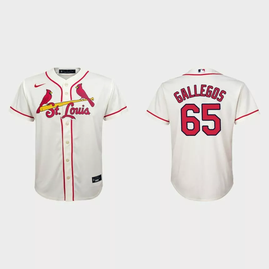 Youth St. Louis Cardinals Giovanny Gallegos Cream Replica Jersey
