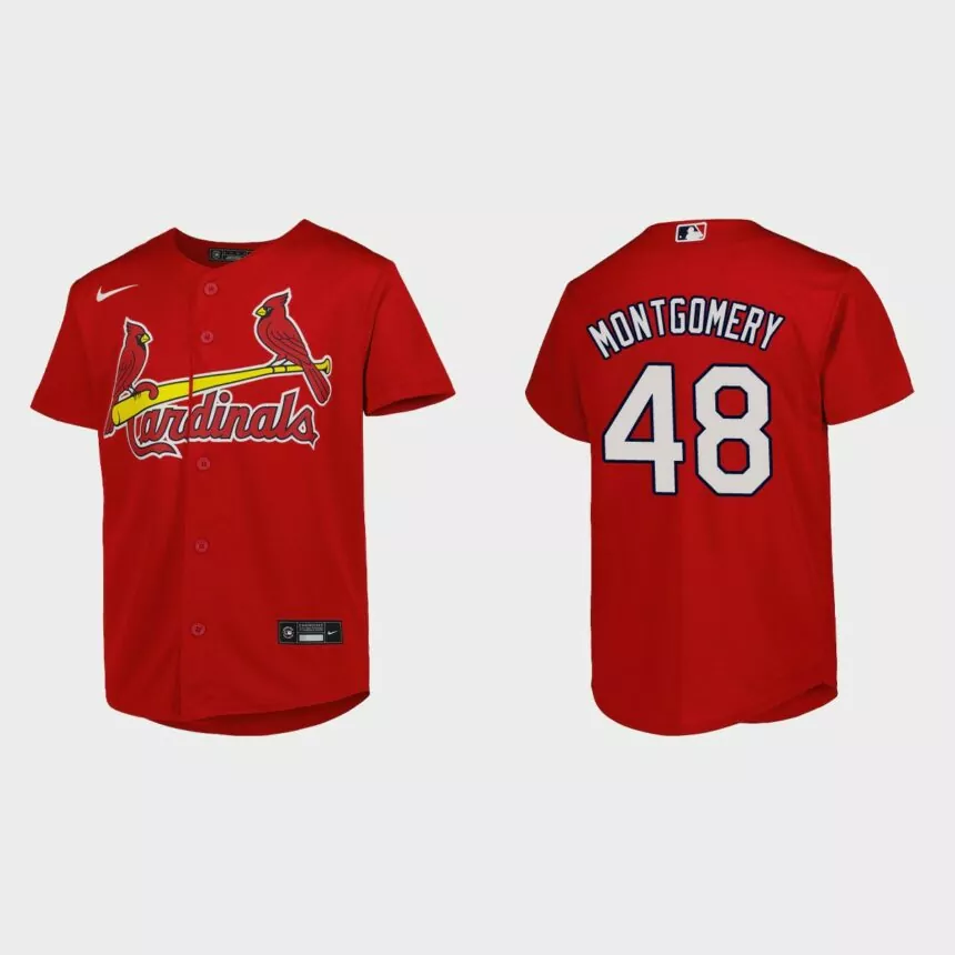 Youth St. Louis Cardinals Jordan Montgomery Red Replica Jersey